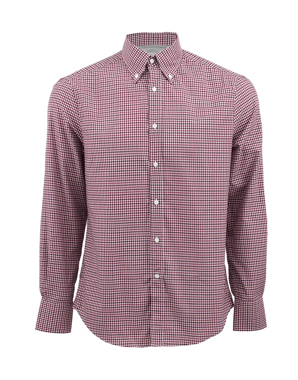 Small Check Button Down Shirt