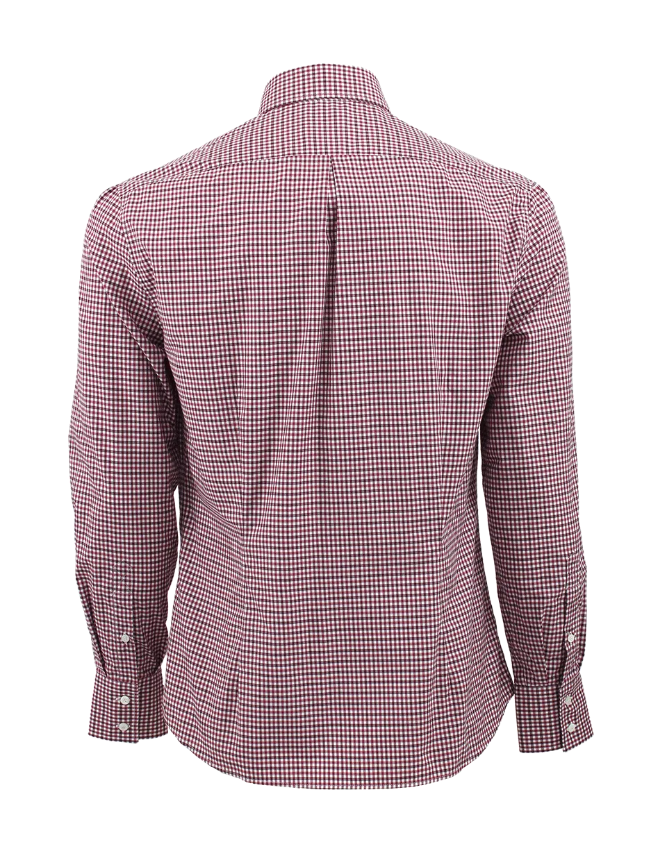 Small Check Button Down Shirt