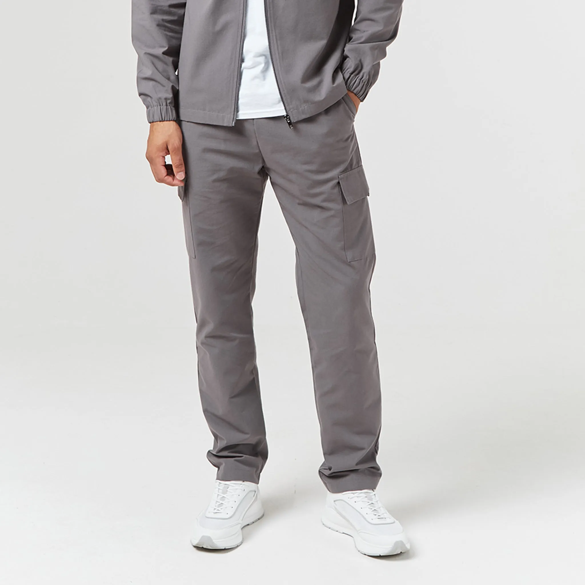 Smart Utility Open Hem Trouser | Charcoal