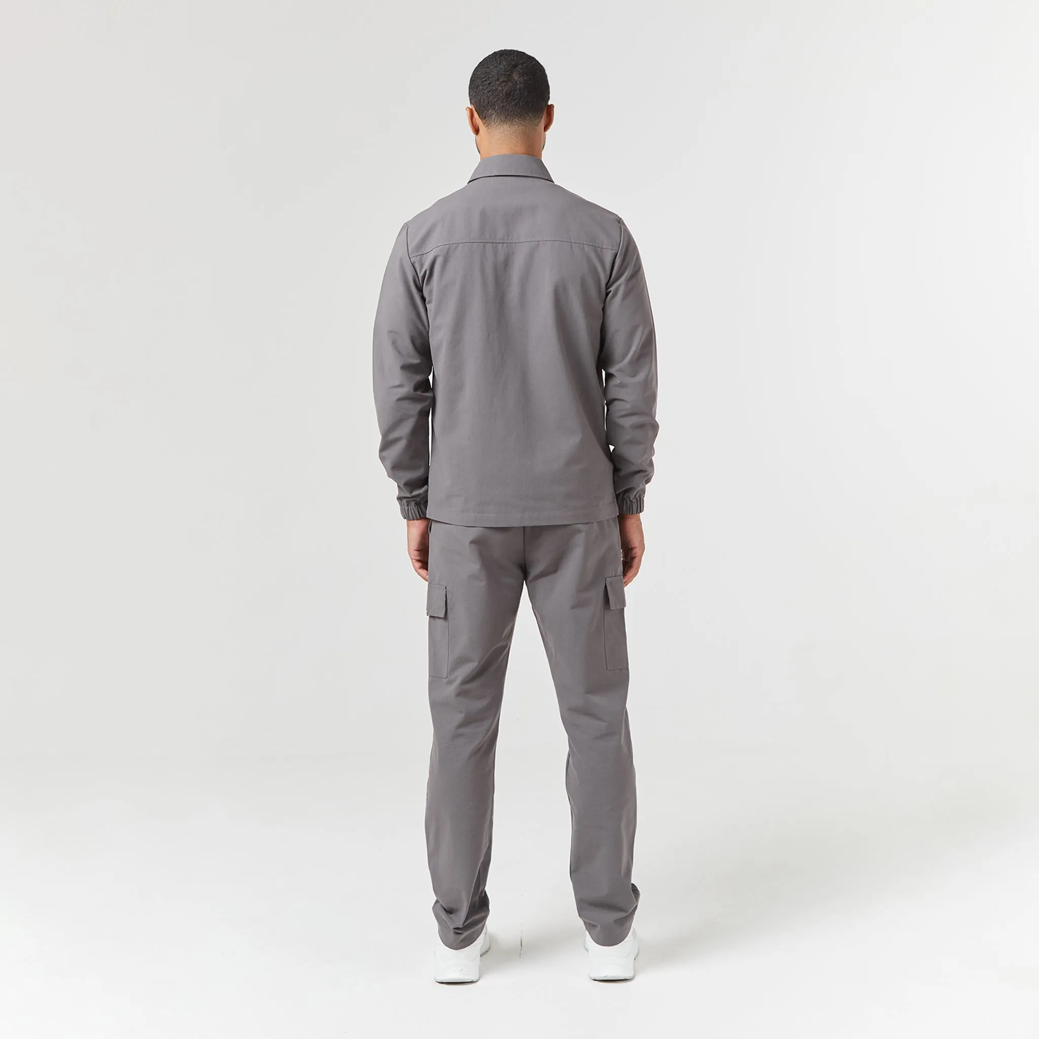 Smart Utility Open Hem Trouser | Charcoal