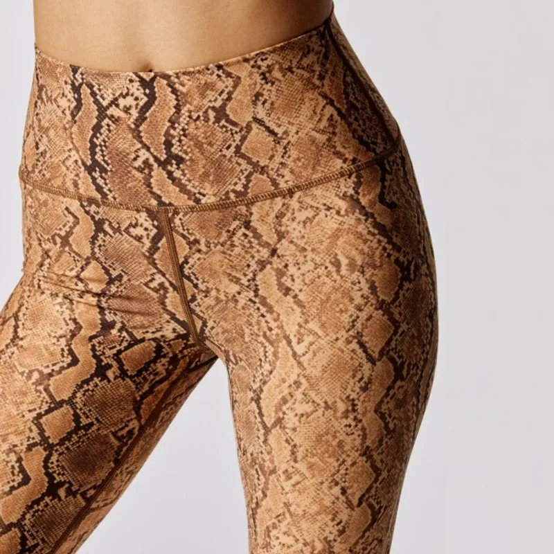 Snake Printing Leggings for Women, High Rise, Full Length Sports Running Pants, Stretchy Compression Gym Leggings US Size