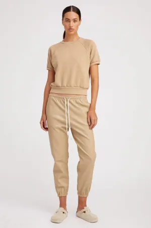 SPRWMN LEATHER SWEATPANTS