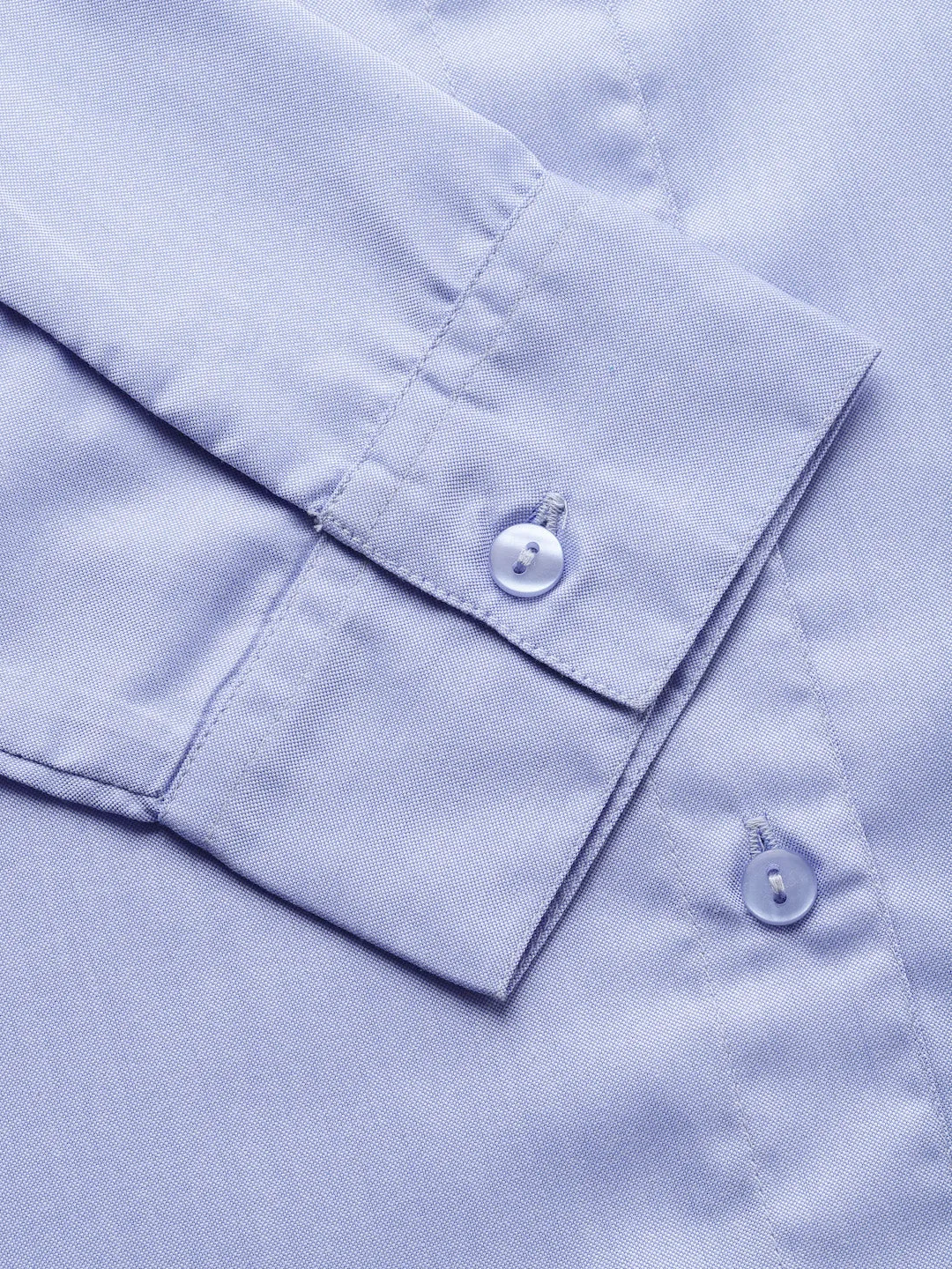 Style Quotients Women Solid Blue Chambray Formal Shirt