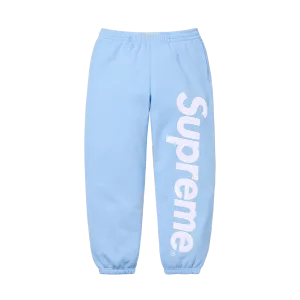 Supreme Satin Appliqué Sweatpant 'Light Blue'