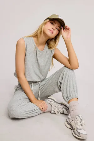 TERRY TANK AND JOGGER SET
