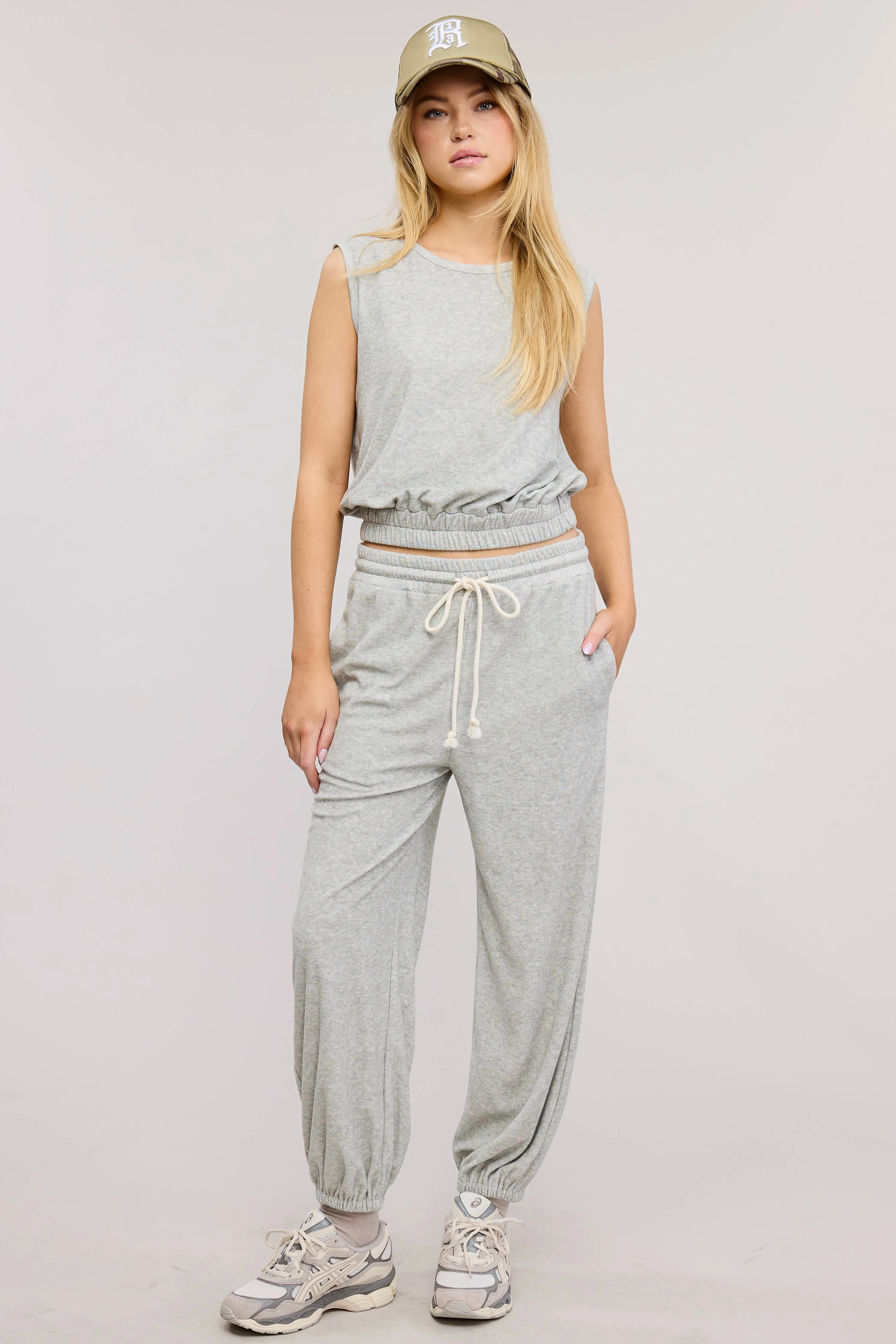TERRY TANK AND JOGGER SET