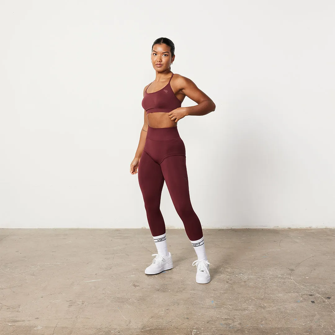 Vanquish Elevate Seamless Burgundy Multiway Low Support Bra