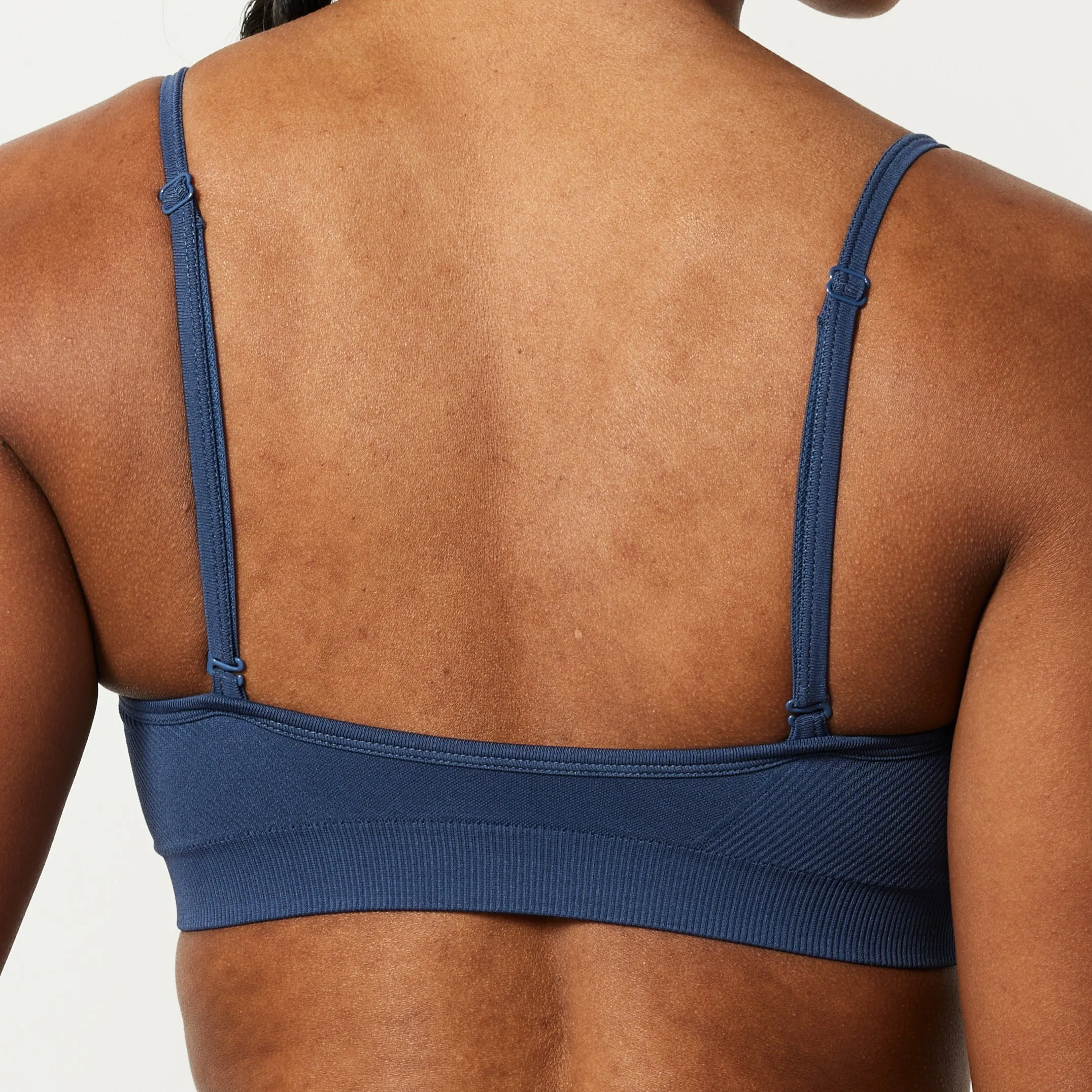 Vanquish Elevate Seamless Denim Blue Multiway Low Support Bra