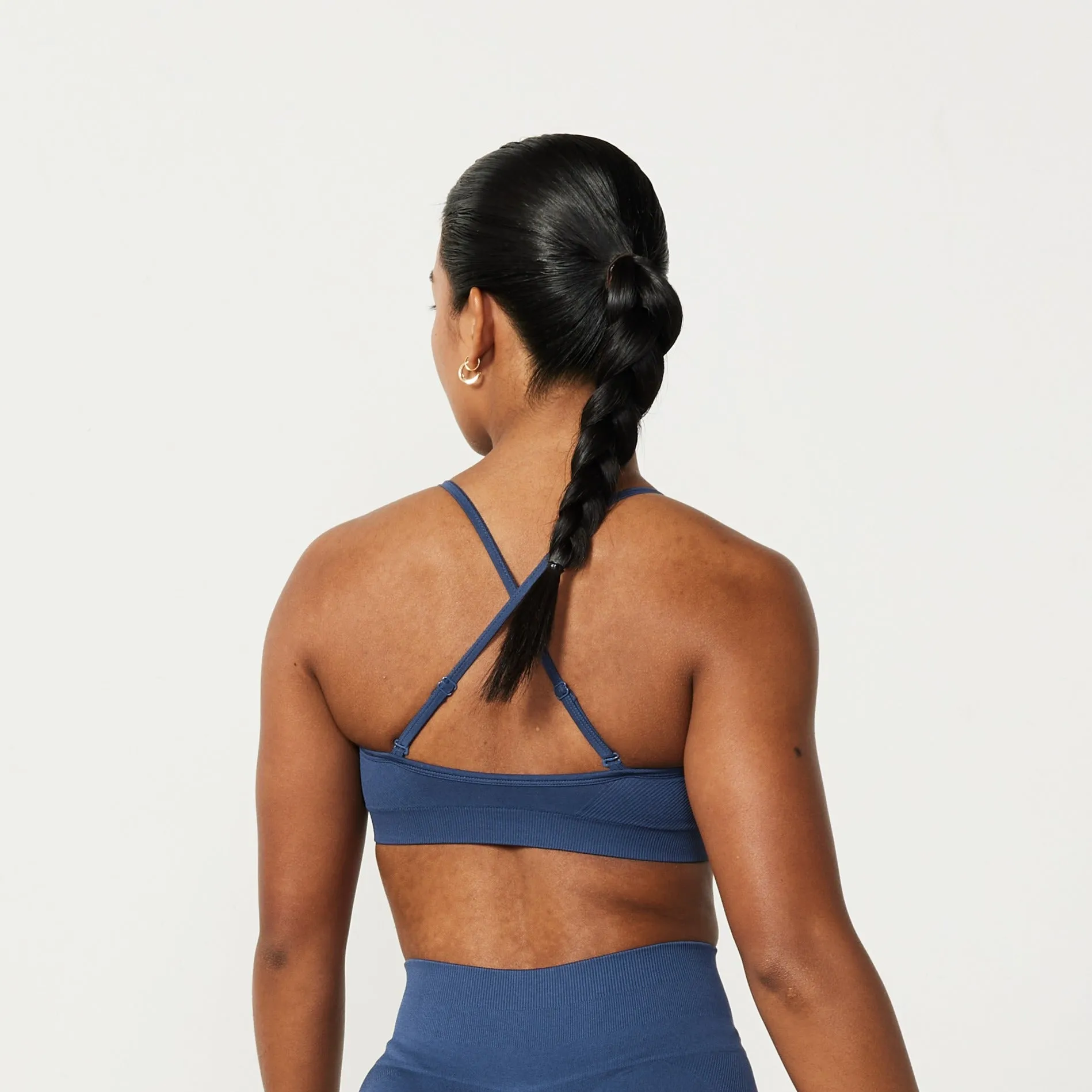 Vanquish Elevate Seamless Denim Blue Multiway Low Support Bra