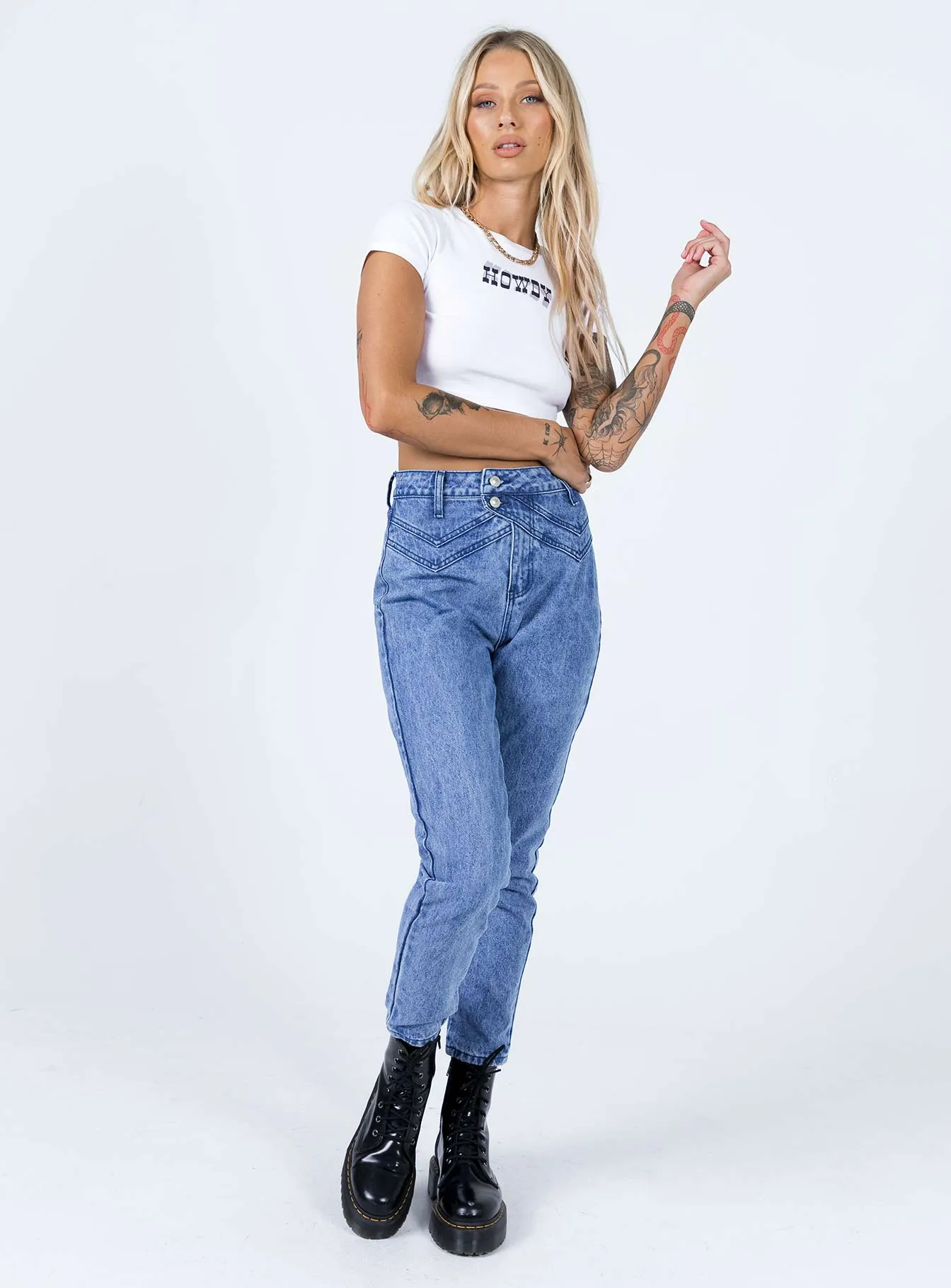 Vernazza Yolk Detail Denim Jeans