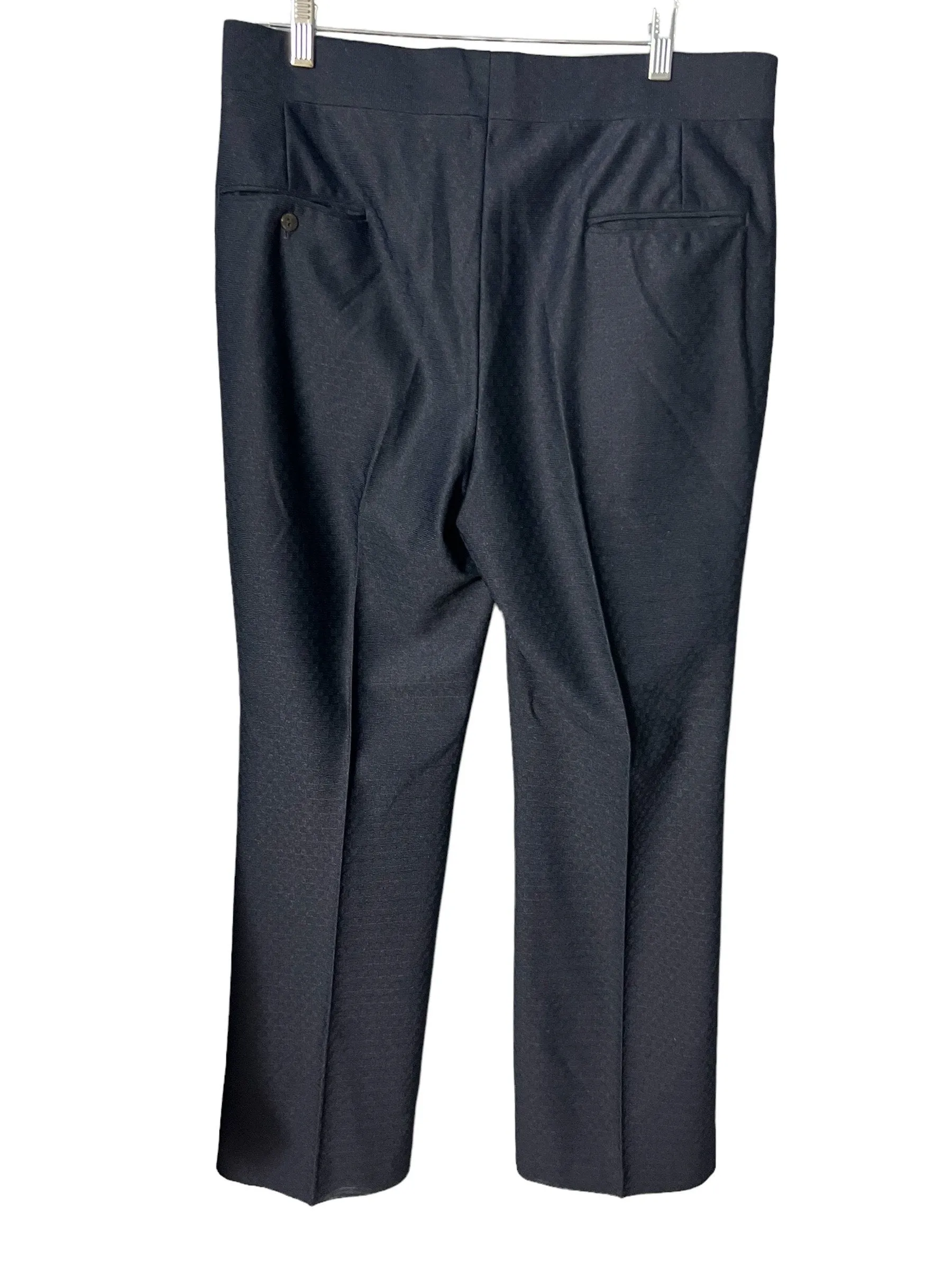 vintage 70's men's blue dress pants 35 x 32