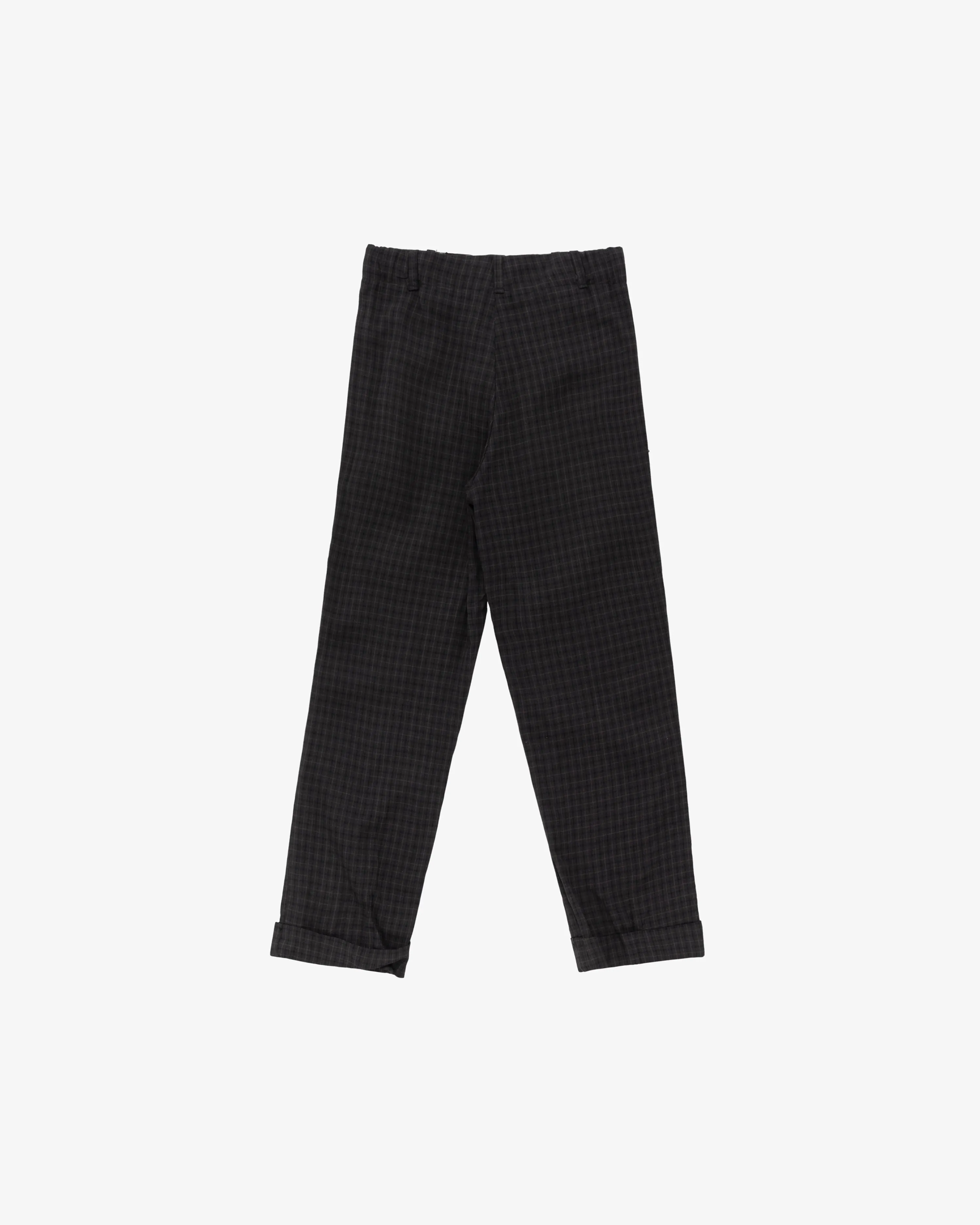 Vintage Kids Plaid Linen Slacks