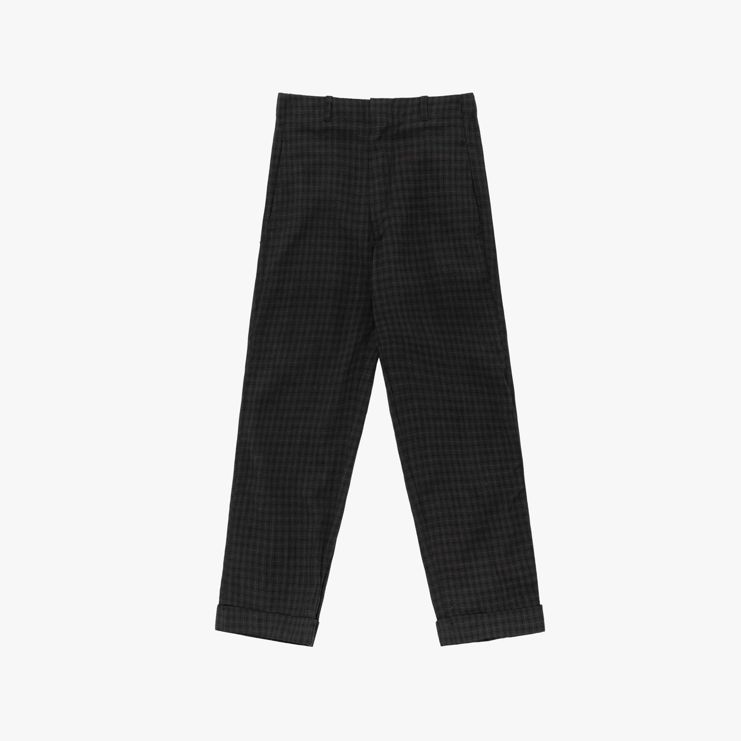 Vintage Kids Plaid Linen Slacks