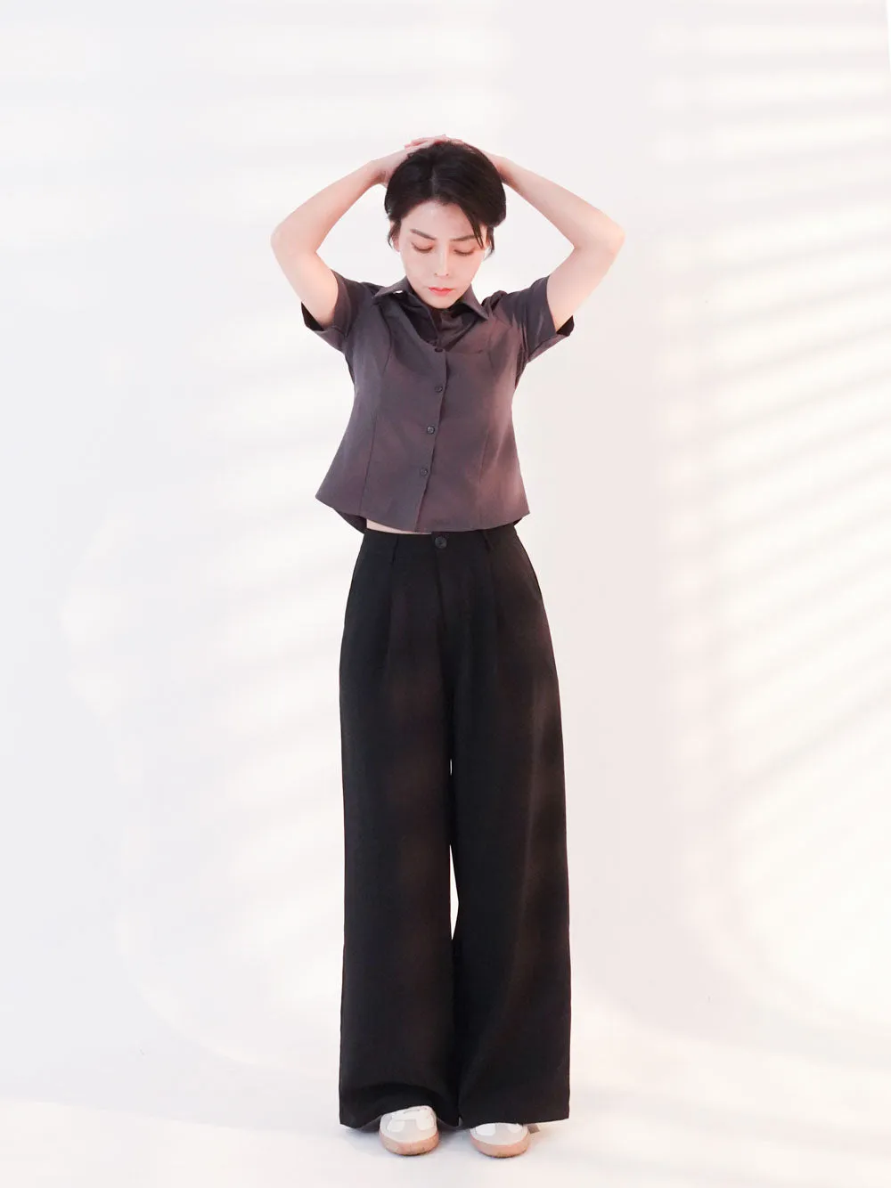 Wide Slacks Black