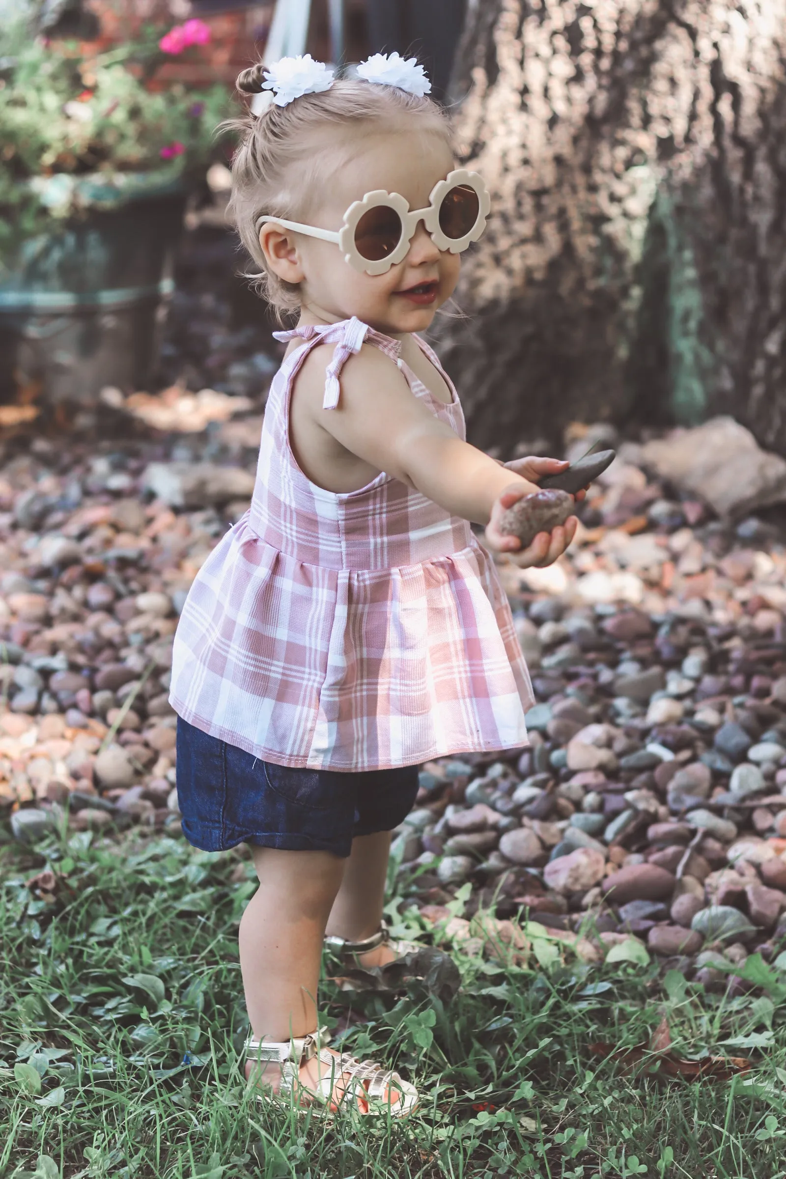 Youth Azalea Romper and Dress Digital Sewing Pattern Sizes 12/18m - 16Y