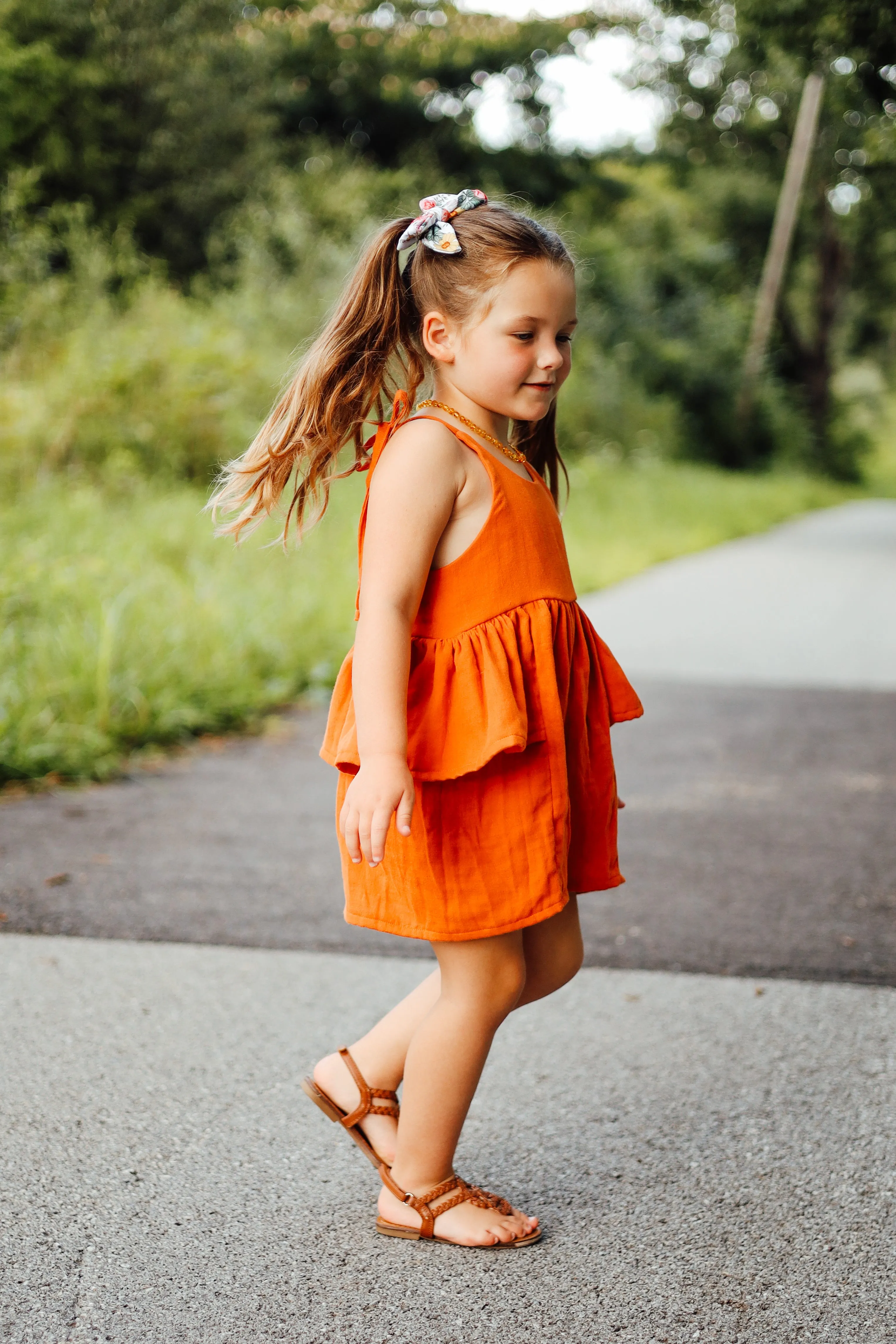 Youth Azalea Romper and Dress Digital Sewing Pattern Sizes 12/18m - 16Y
