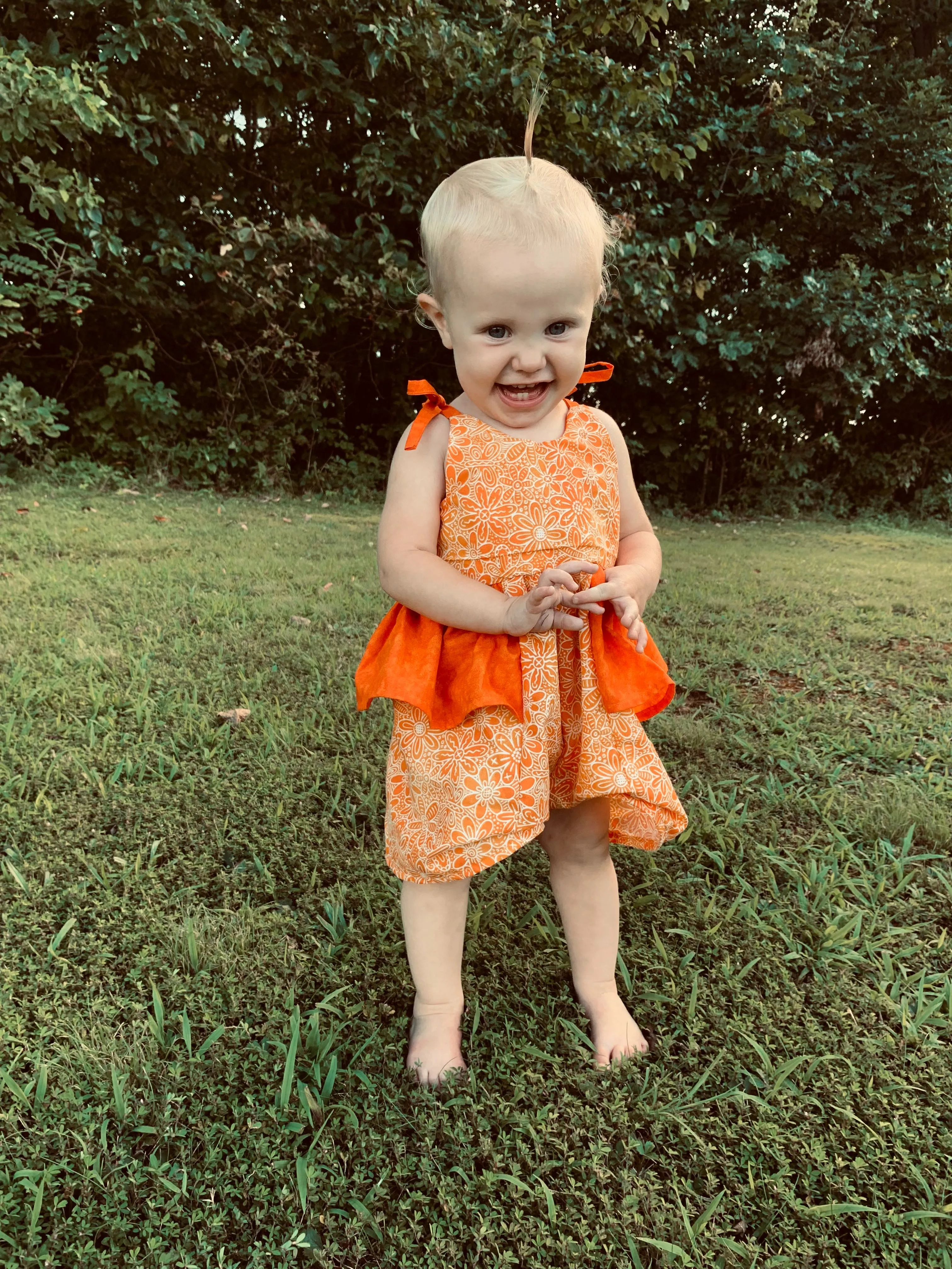 Youth Azalea Romper and Dress Digital Sewing Pattern Sizes 12/18m - 16Y