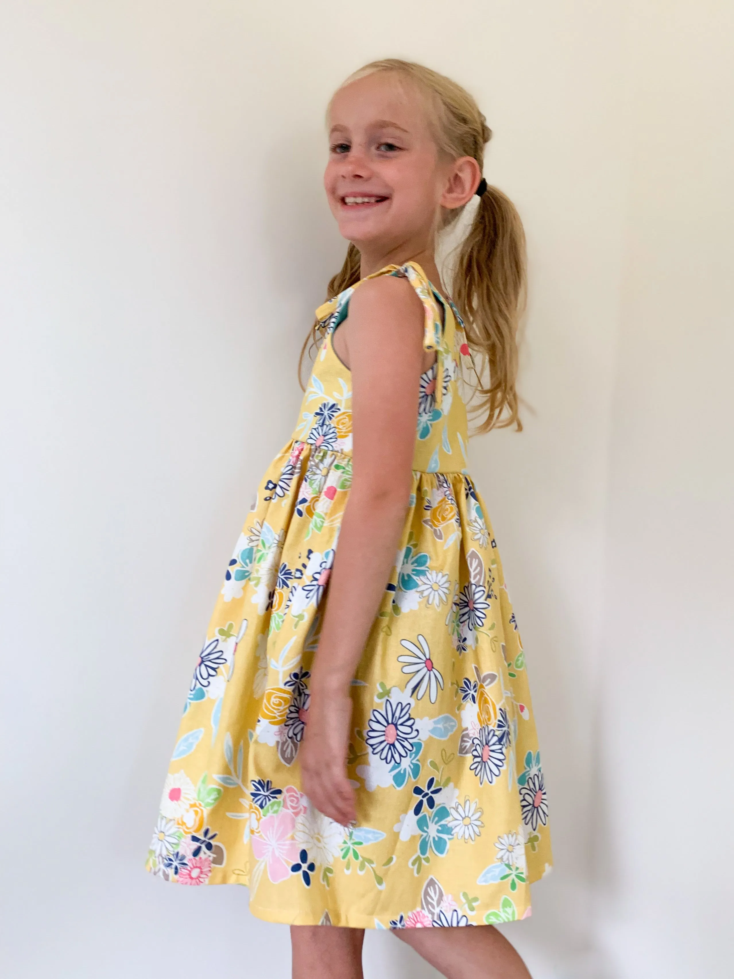 Youth Azalea Romper and Dress Digital Sewing Pattern Sizes 12/18m - 16Y