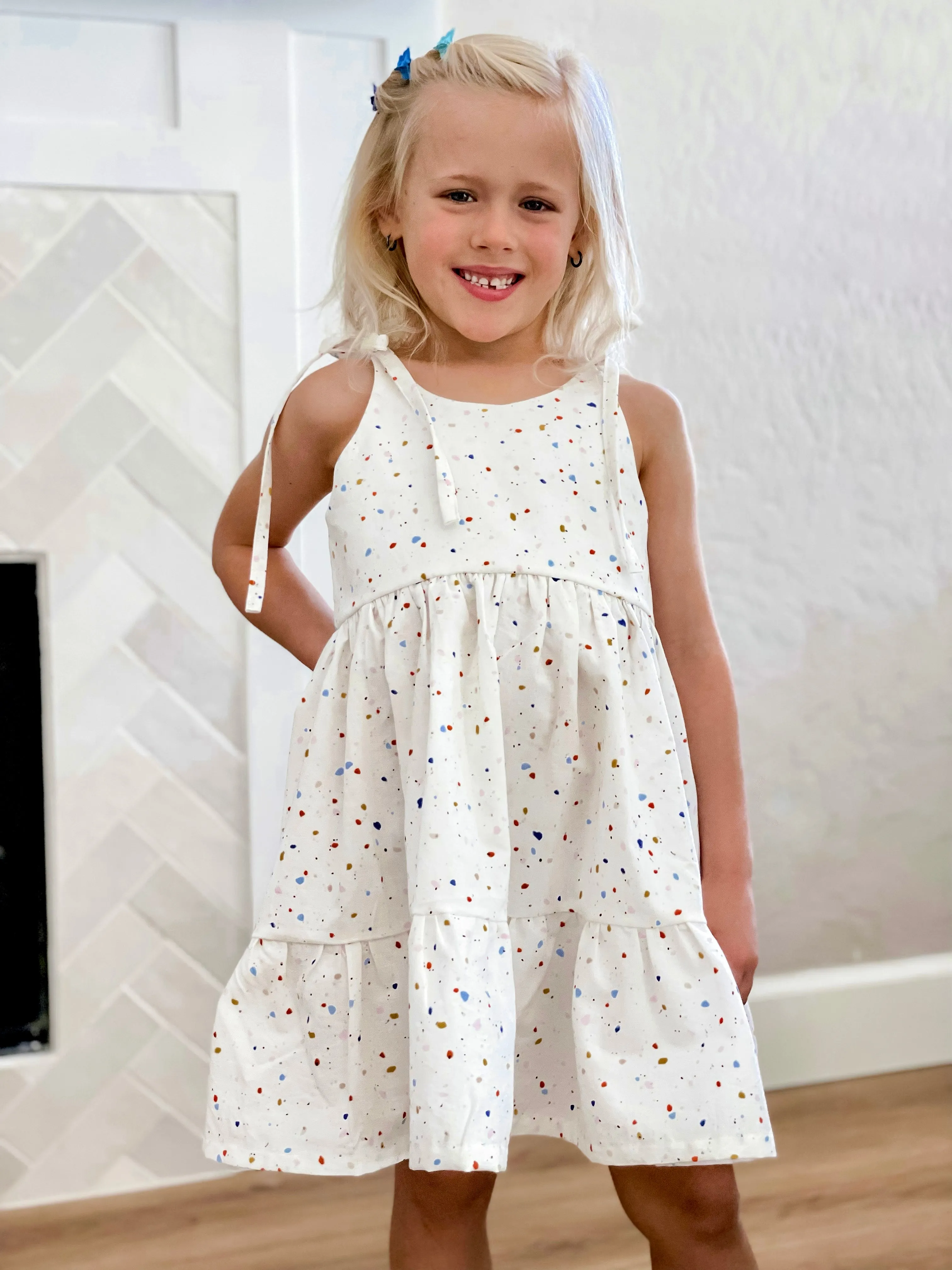 Youth Azalea Romper and Dress Digital Sewing Pattern Sizes 12/18m - 16Y